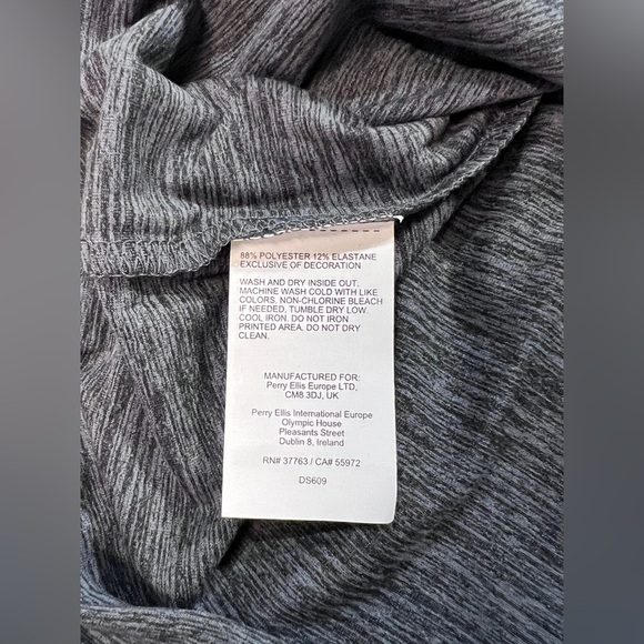 BEN‎ HOGAN Gray stripe 1/4 zip long sleeve pullover size M. - Picture 10 of 12